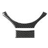 For Lexus IS250 NX200T 300 2015- Car Carbon Fiber Stickers Steering Wheel U-Shaped Cover Trim Strip Carbon Fiber