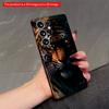 2DFlat Samsung Phone Case Tiger Eyes Glow In Darkness Applicable To Galaxy S23 S24 S25ULTRA S26 A12 A14 A15 A16 A54 A55