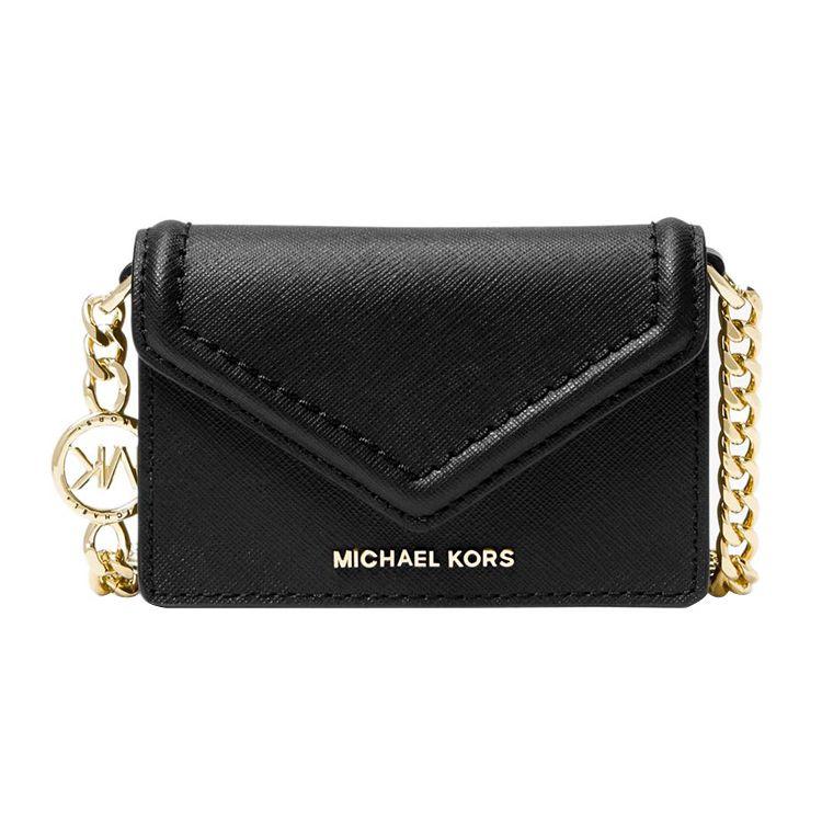 

Michael Kors MK Jet Set 11 Logo Chain Saffiano Leather Shoulder Crossbody Bag Small Women bags Black 32S3GJ6C0L-BLACK Basic Set (Bag+Dust Bag)