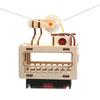 One Sets Interactive Wooden Cable Car Model Set Educational Science Toy for Imagination and Logical Thinking Hands On Learning Toy
