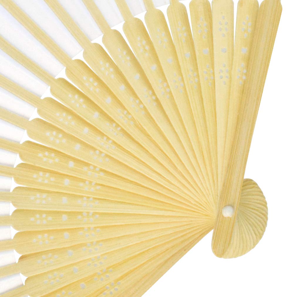 Cnomg Folding Painting Solid White 30-Pack Fans, Fans, Color, DIY, Foldable,