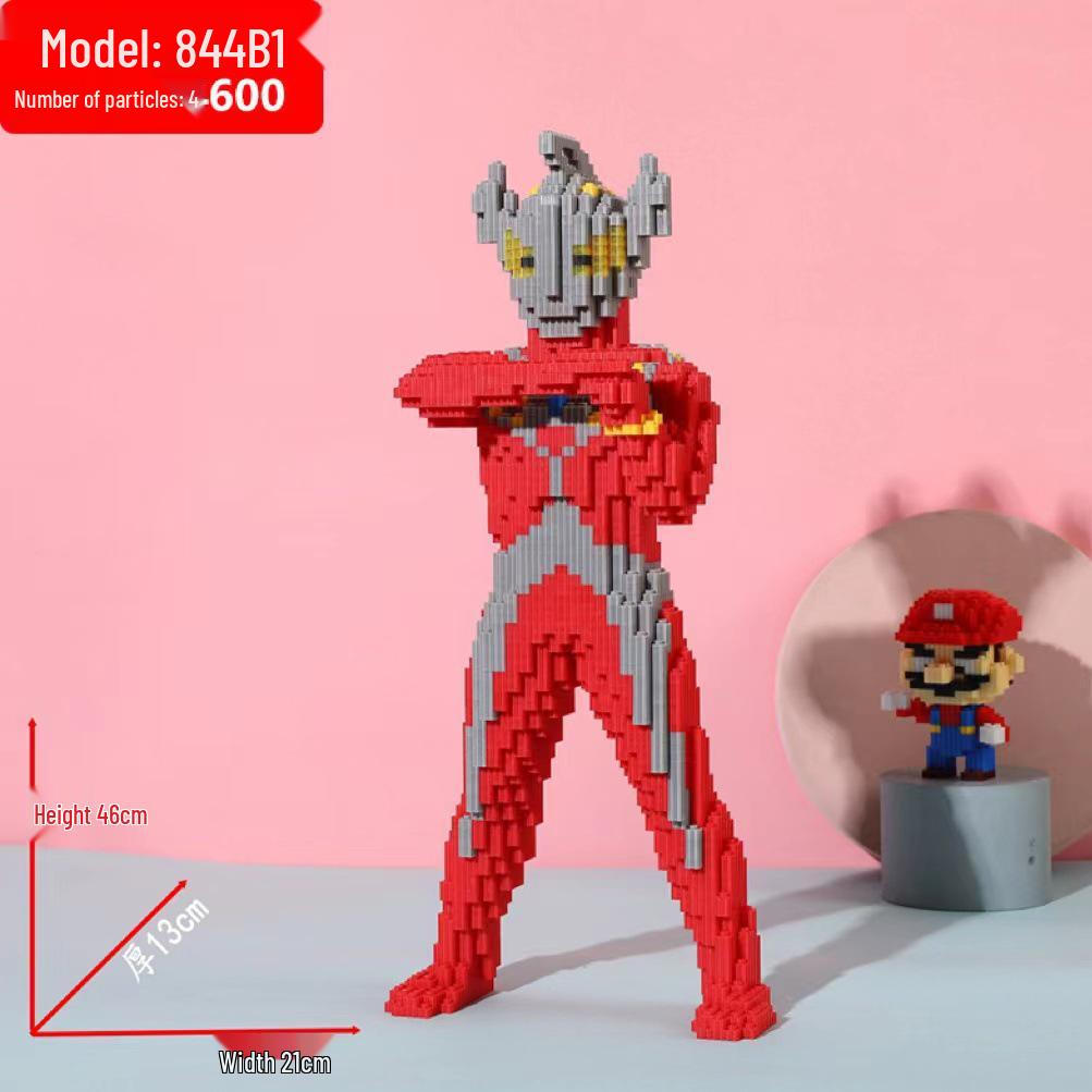 Girls' Compatible Lego: Violent Bear Building Block Series - Educational Micro-Block Interlocking Toys & Gifts