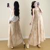 2025 Summer Korean-Style Maternity Dress & Sun Protection Set