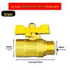 Brass Y-Type Gas Hose Three-Way Valve Connector with 4-Point Ventilation Ball Valve Switch.