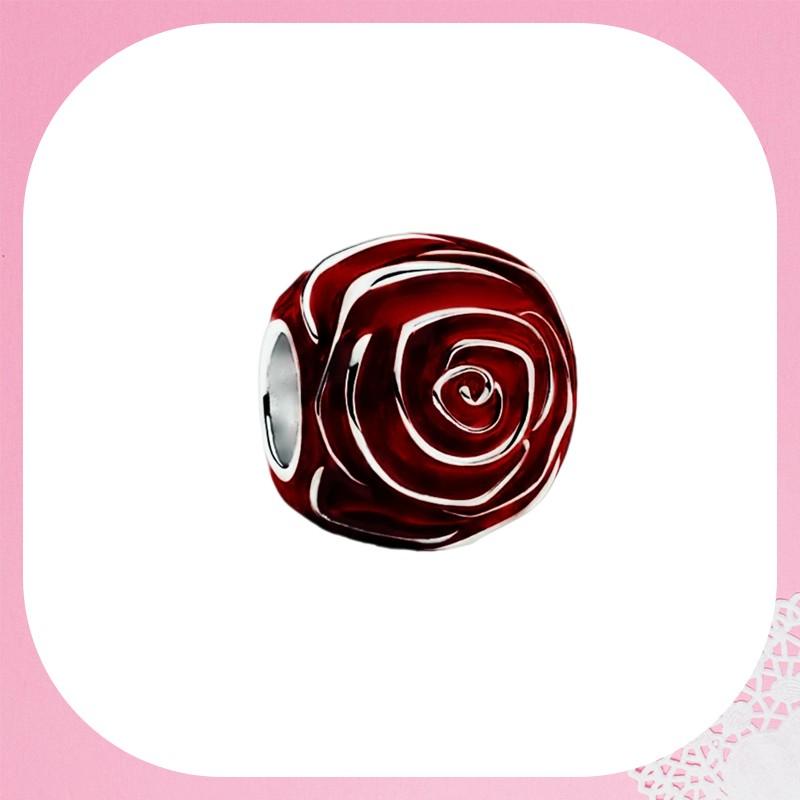Sparkling Rose In Bloom Series Charm Bead Purple Pink Rose In Bloom Fit Original Bracelets Accessories Diy Jewelry Gift