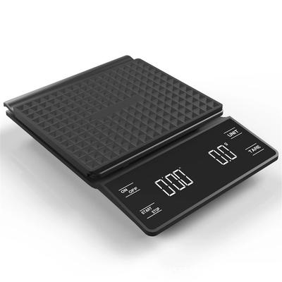 LED Screen Digital Coffee Scale USB Charging Portable Kitchen Food Scale with Timer Non-slip High Accuracy Scale Hand Drip