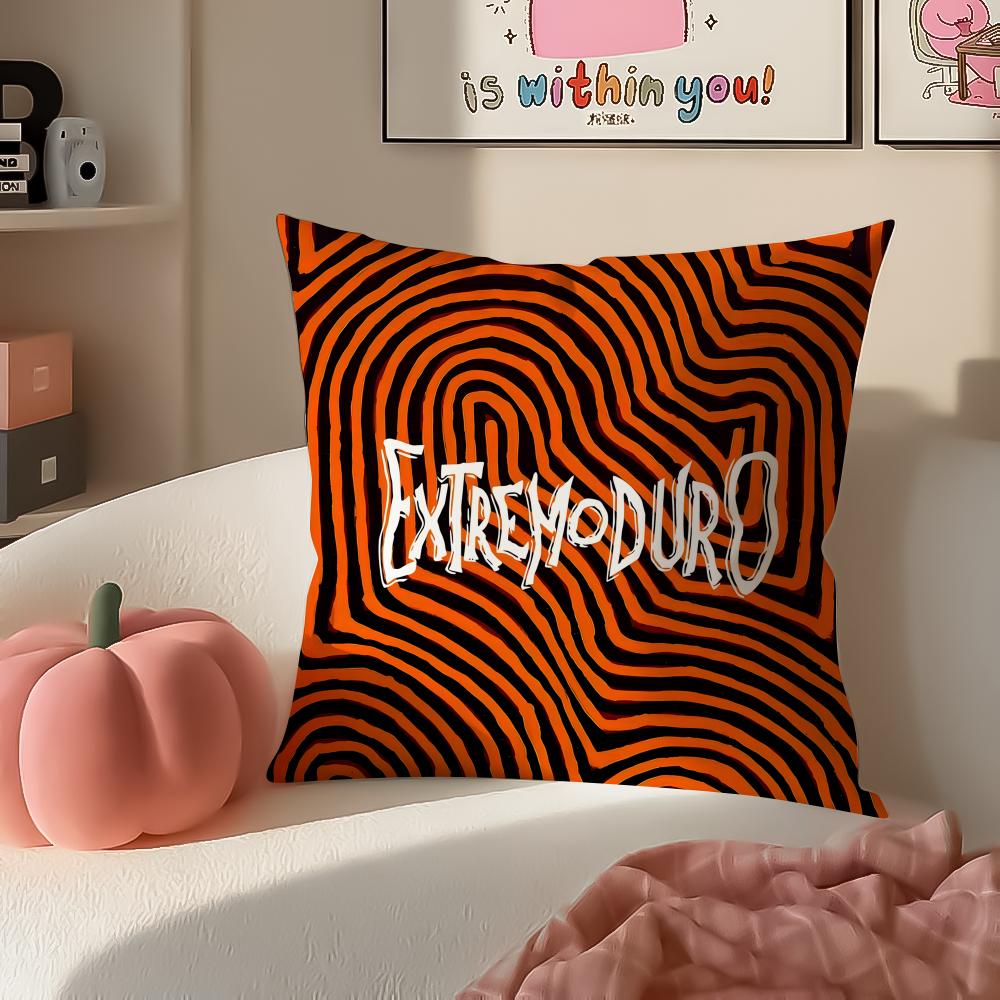 

Rebellious Spanish Rock Band EExtremoduro Cushion Cover Pillowcase Short Plush Invisible zipper Room Sofa Cushion Cover 30X30cm