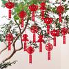 Spring Festival Hanging Ornament Chinese Blessing Pendant Window Door Plant Potted Pendant Chinese New Year Decor 2026