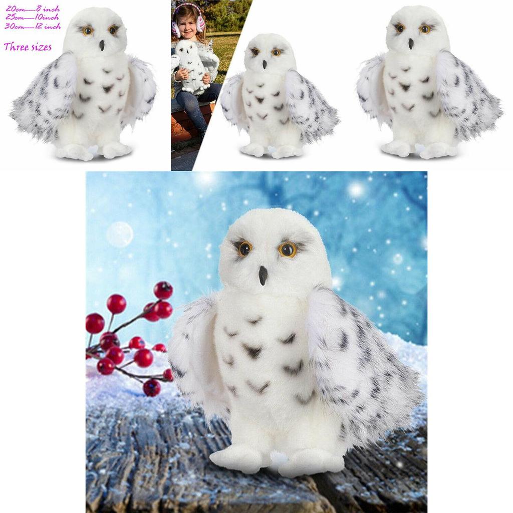 Adorabile Gufo delle Nevi Mago Peluche Morbido Bambola Imbottita Per Bambini Regalo di Natale