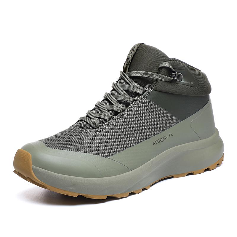 Fashion 2025 New Arrival Male Basic Boots Breathable Mens Outdoor Sneakers Leather Men's Hiking Boots Stylish Men Casual Low Top Shoes