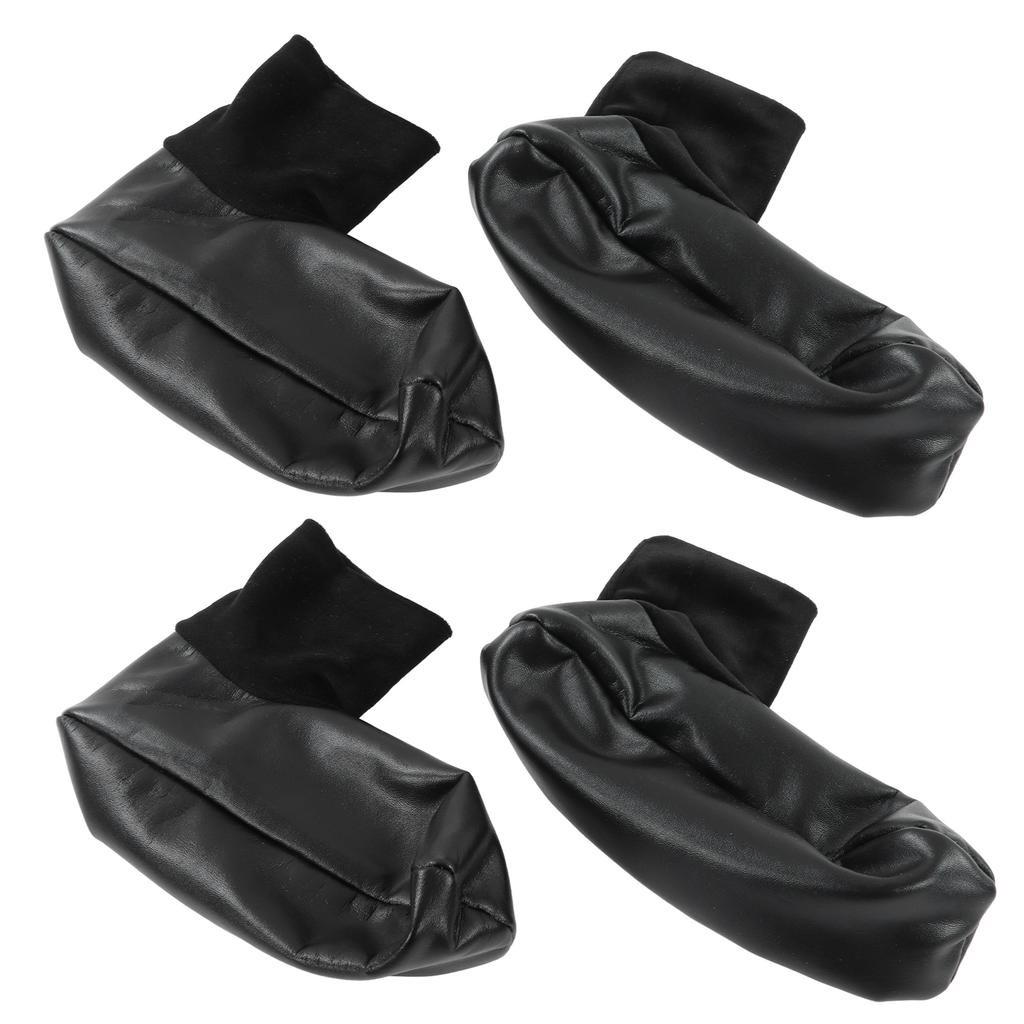 Sunnah Khuff Socks PU Leather Polyester Comfortable Warm Plush Lining Thermal Khuffain Socks for 36 To 41 EU Shoe Size
