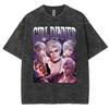 2026 Funny Girl Dinner Caleb Graphic Tee Shirt Love and Deepspace Novelty Cotton T Shirts Fashion High Quality Vintage Washed T-Shirt  Y2K