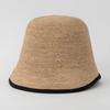 Monet Natürlicher Raffia Cloche Eimerhut HT8183 Schwarz