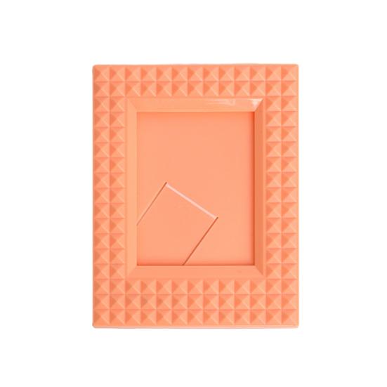 

3-дюймовая однотонная рамка для фото с защитой от трещин, отдельно стоящая цветная противоскользящая тисненая декоративная фотокарточка для рабочего стола