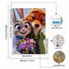 DIY Diamond Painting A Handsome Fox and A Cute Rabbit Cross Stitch Kit Mosaic Art Diamond Painting Full Circle Diamond Home Decoration