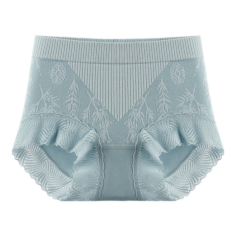 Ladies Spring and Autumn New Guofeng V-shaped Abdominal Inhibition 10A Pure Cotton Crotch Breathable Briefs