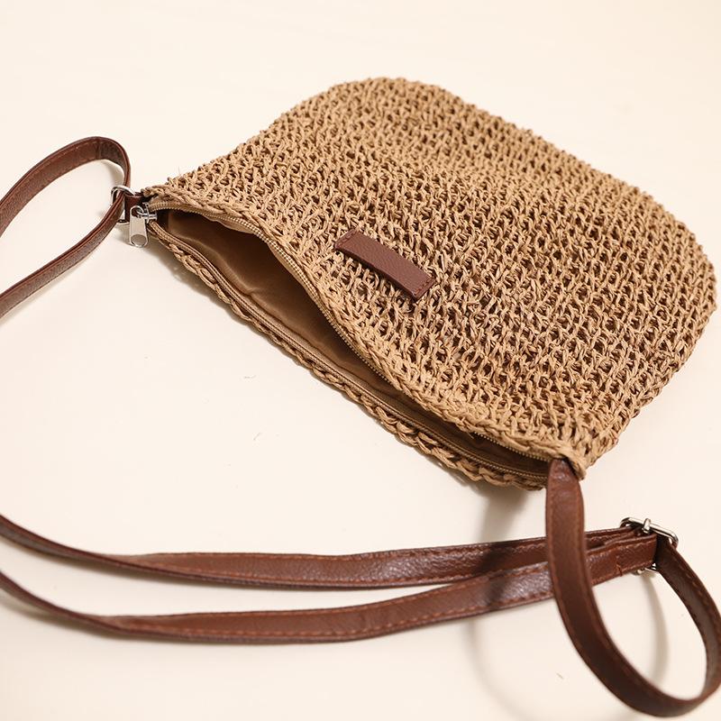 Straw Knitted Purses and Handbags Women Shoulder Bags Straw Woven Side Bag for Ladies Woman Handbag Beach Bag
