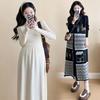 Autumn/Winter 2025 Korean Maternity Knit Dress Set