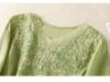 2025 Women's Summer Cotton Linen Embroidered V-Neck Loose Retro Pullover Shirt