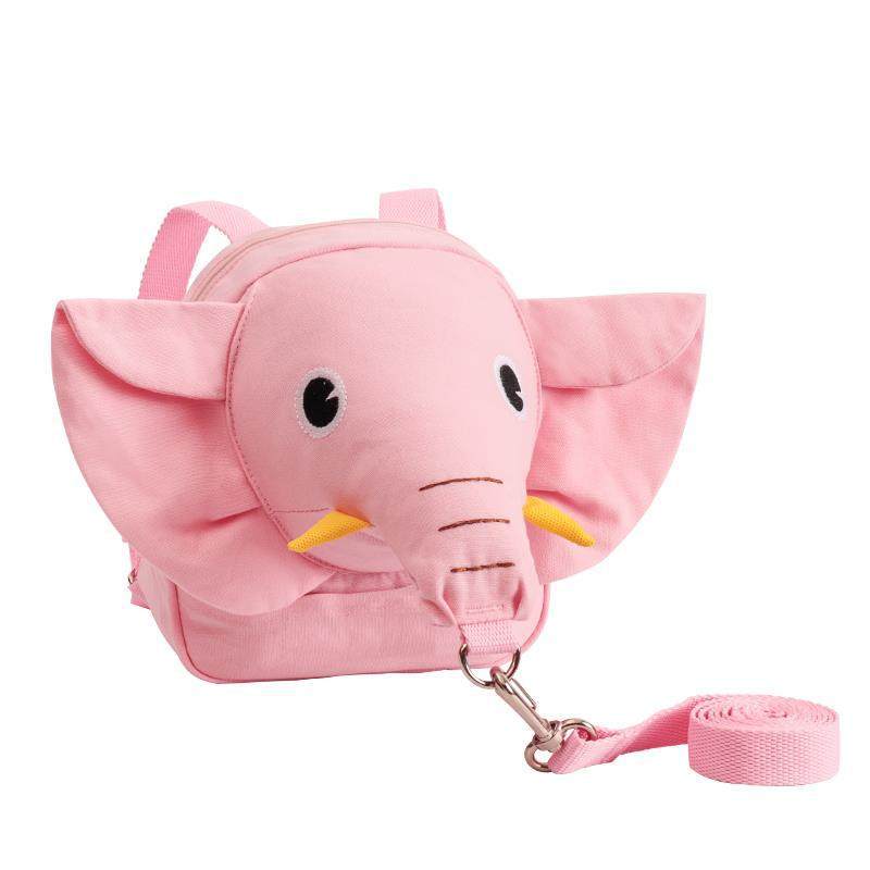 Baby Walking Artifact Baby Anti-lost Backpack Baby Elephant Anti-lost Rope Children's Kindergarten Double Shoulder Small Schoolbag Traction Rope