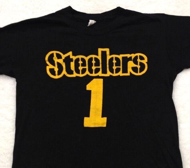

vintage 70s PITTSBURGH STEELERS #1 WANDER T-Shirt XS nfl football 80s 2XL