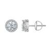 Silver Moissanity Earrings 0.5 Ct, 925 Silver Studs