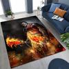 Tappeto Classici God of War Kratos Gioco 3A Tappeto per Giocatori per Camera da Letto Soggiorno Divano Casa Zerbino Decorazione, Tappetino Antiscivolo Grande per Giochi per Bambini
