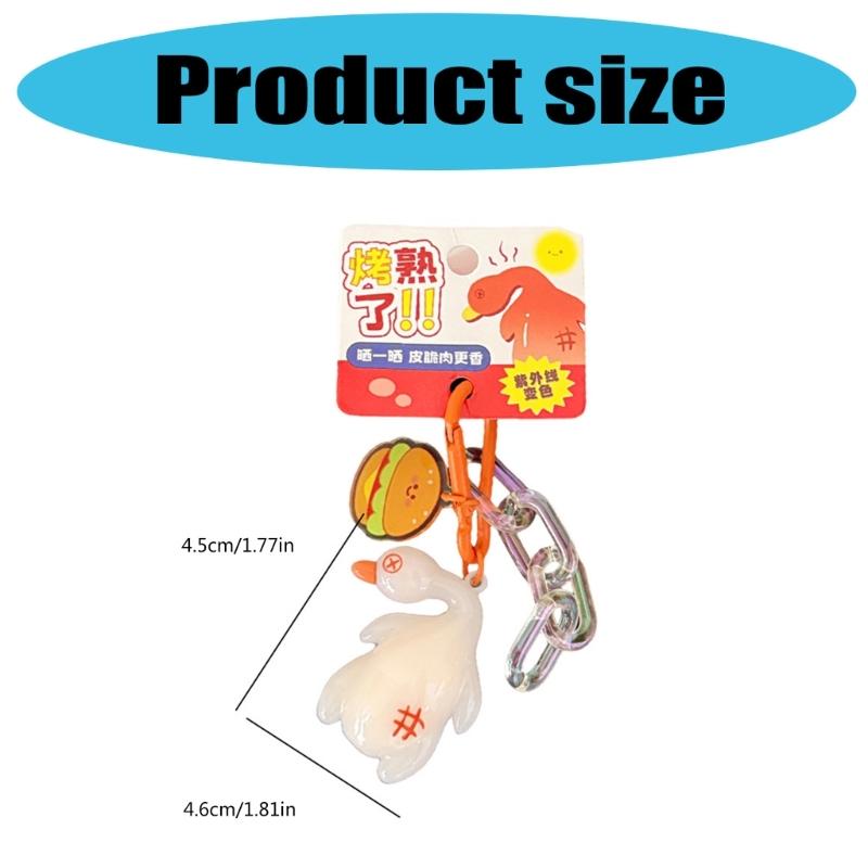 Color Changing Keychain,Bag Charms,Cute Key Chain Accessories Decor for Purse Handbag Car Keychain For Women Girls