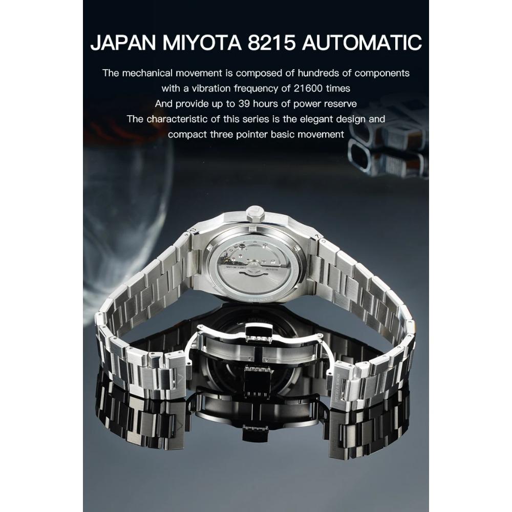 New Arrivals Specht&Sohne Watch 37MM Automatic Watches For Men Japan 8215 Movt Sapphire Crystal Stainless Steel 50M Waterproof