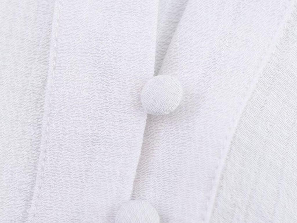 Women's European & American Style Hollow Embroidery Short Shirt - Spring 2025
