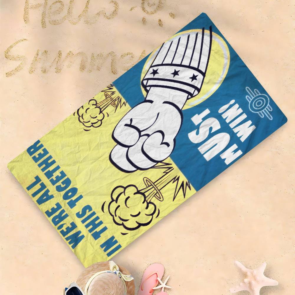 

Game F-Fallouts Vault Boys Microfiber Blanket Quick Drying Beach Towels Oversized Printing Super Absorbent Pool Towel Blanket W30*H60(CM)
