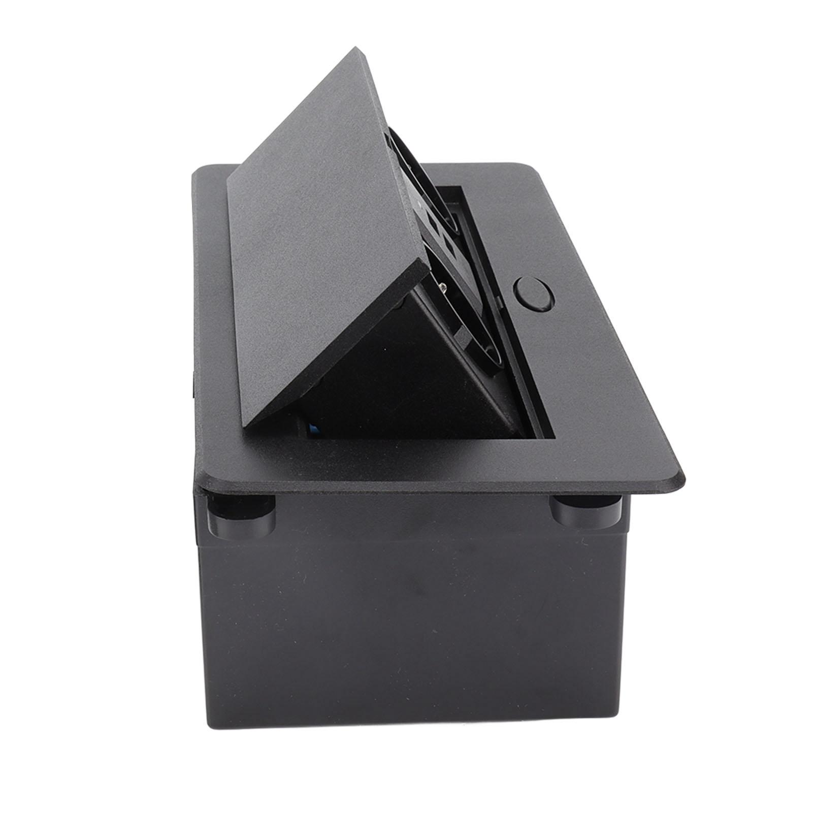 

Настільна з’єднувальна коробка Подвійні USB-порти Прихована водонепроникна вогнезахисна настільна розетка