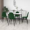 Day and Night - Day and Night Dining Chairs 4 Units Dark Green Velvet