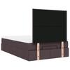 Enjoy a restful night s sleep with this ottoman bed with mattress and LED lighting in dark brown measuring 120 x 190 cm