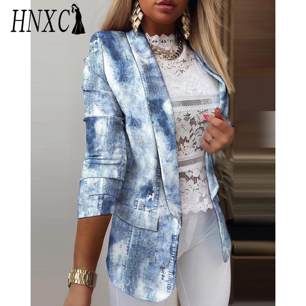 HNXC Women's Vintage Casual Lattice Print Autumn Winter Long Sleeve POLO Neck Jackets & Coats
