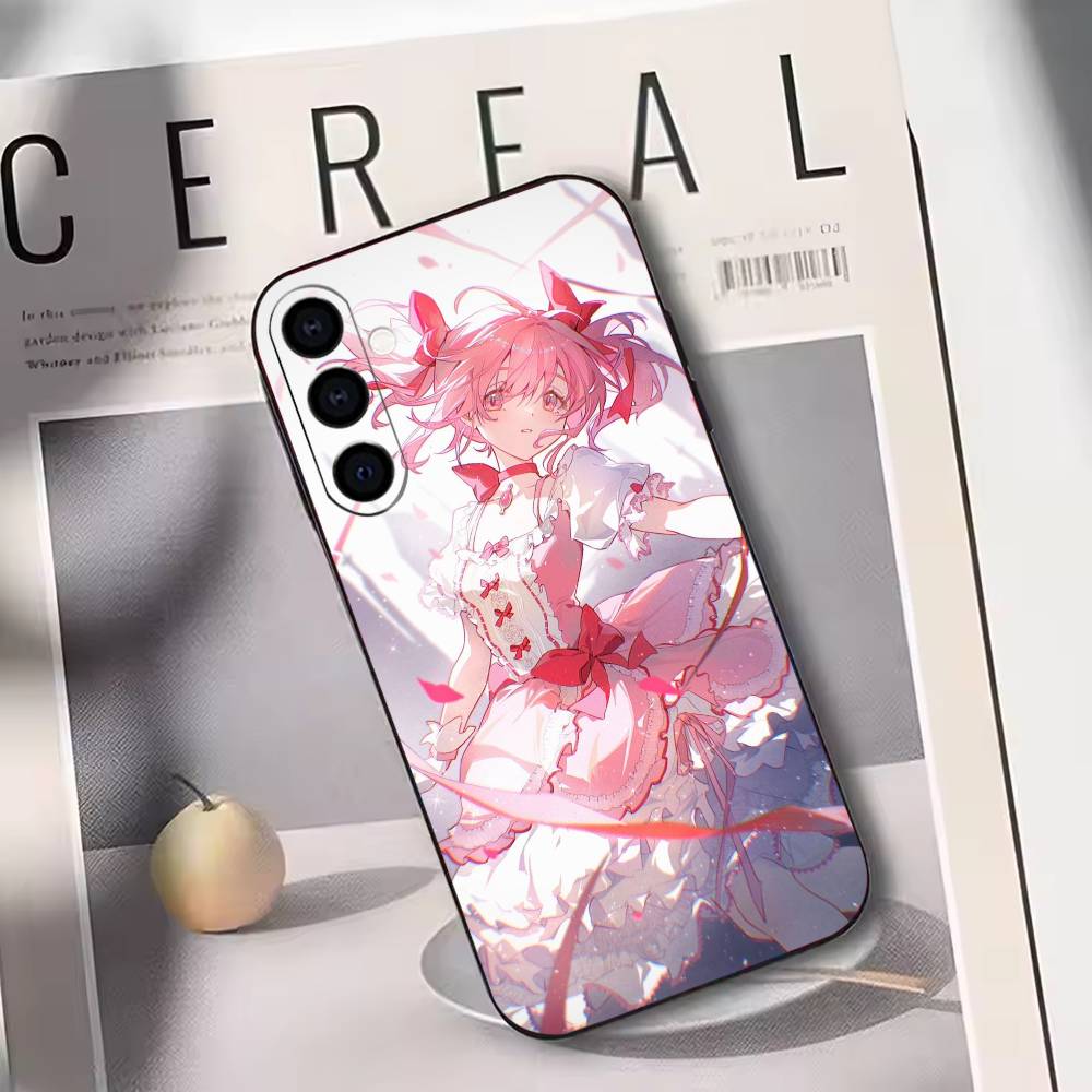 

Puella Magi Madoka Magica Phone Case For Samsung Galaxy A73,A72,A71,A70,A53,A52,A51,Soft Silicone Black Cover Samsung a30 a20