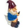 Garden Elf Gnome Go To the Toilet Play Mobile Phone Garden Garden Ornament Resin Crafts Gnome Decoration