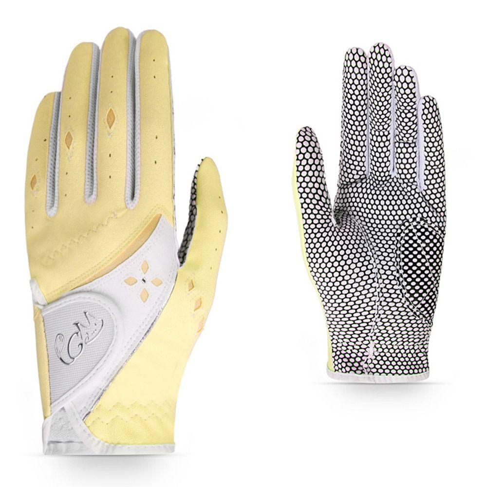 Comfortable PU Leather Golf Mittens Wear Resistant Outdoor Sports Gloves  Outdoor Sports