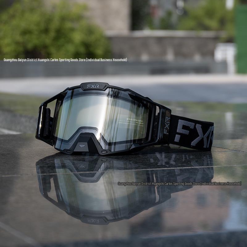FXR Double-Layer Anti-Fog Goggles for Motorcycle, Off-Road, Mountain Biking & Skiing