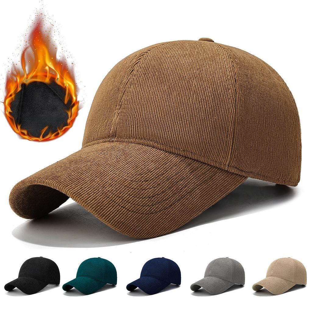 Solid Color Velvet Baseball Cap Velvet Cap Outdoor Warm and Cold Hat
