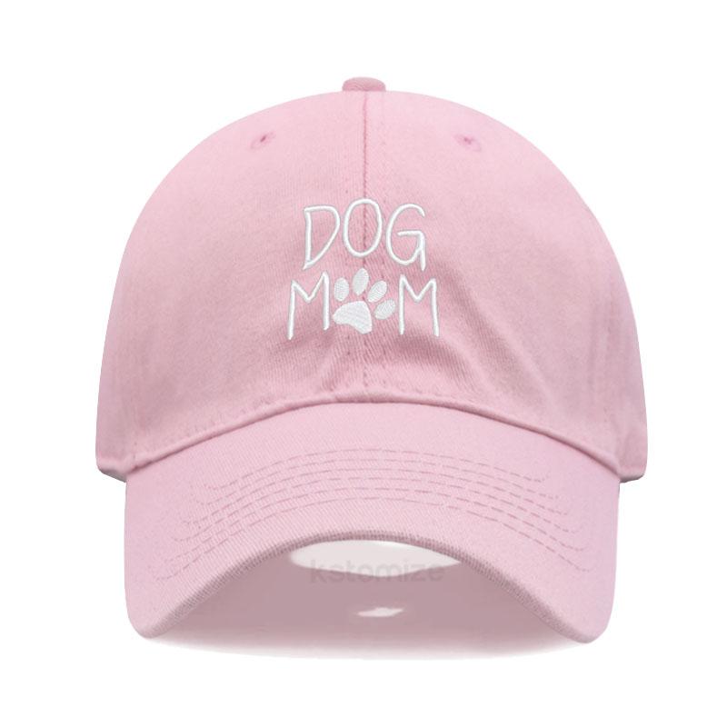 Dog Mom Geborduurde Baseballpet Voor Vrouwen Mannen Mode Verstelbare Zachte Katoen Papa Pet Unisex Klassieke Golfpetten gray