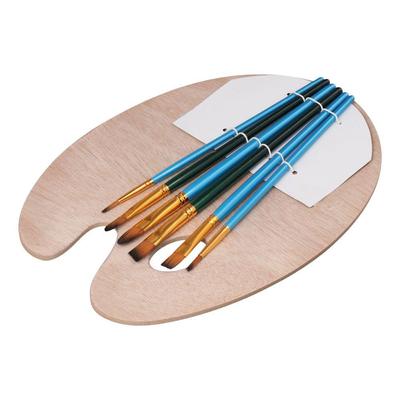 2 Size Wooden Paint Palette Wood Color Paint Brushes Artist Trays Paint Tray  Paint Palette