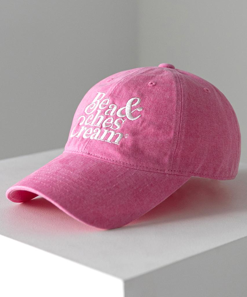 Bichiseuaenkeulim Original Logo Pigment Ball Cap-Pink