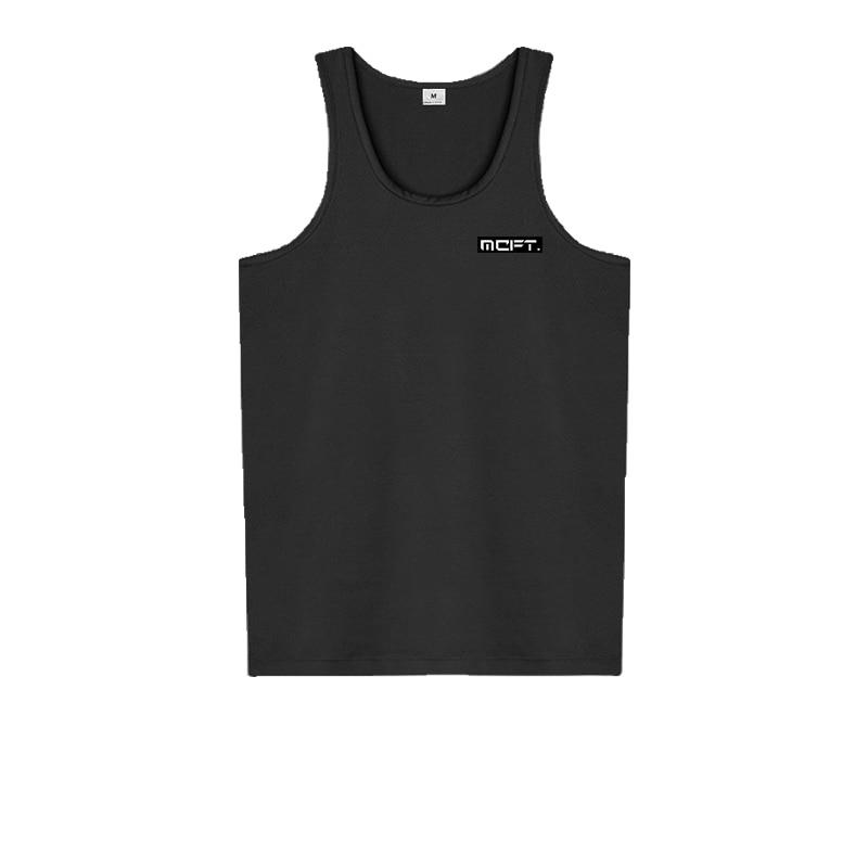 Men's Thin Summer Fitness Trackless Bottom Vest Comfortable and Cool Sweatshirt