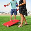 2 Game Boards + 6 Bean Bags Portable Artificial Jade Cornhole, for backyard games and party fun for backyard games and party fun