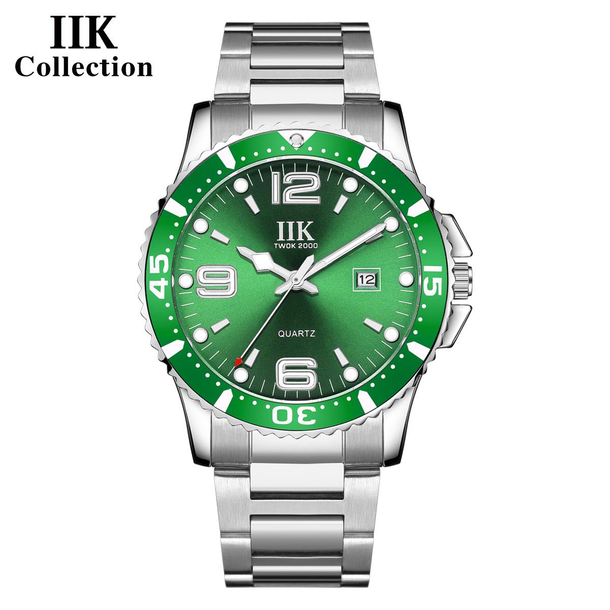 

IIK Новые кварцевые часы Aqua Ghost Overwatch Мужские водонепроницаемые вращающиеся часы с рамкой