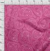 oneOone Cotton Flex Fuschia Pink Fabric Halloween Fabric For Sewing Printed Craft Fabric By The Yard 40 Inch