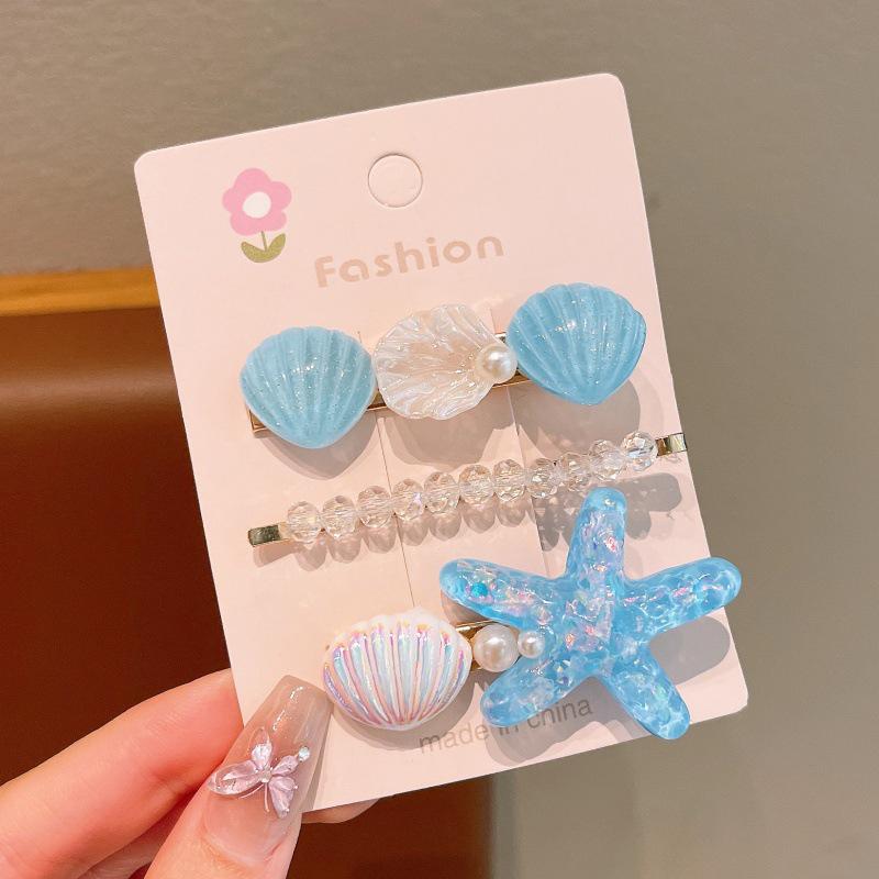 

Mermaid Tail Hair Clip Set for Girls - Tame Flyaways, Perfect for Princess Bangs and Baby Side Clips