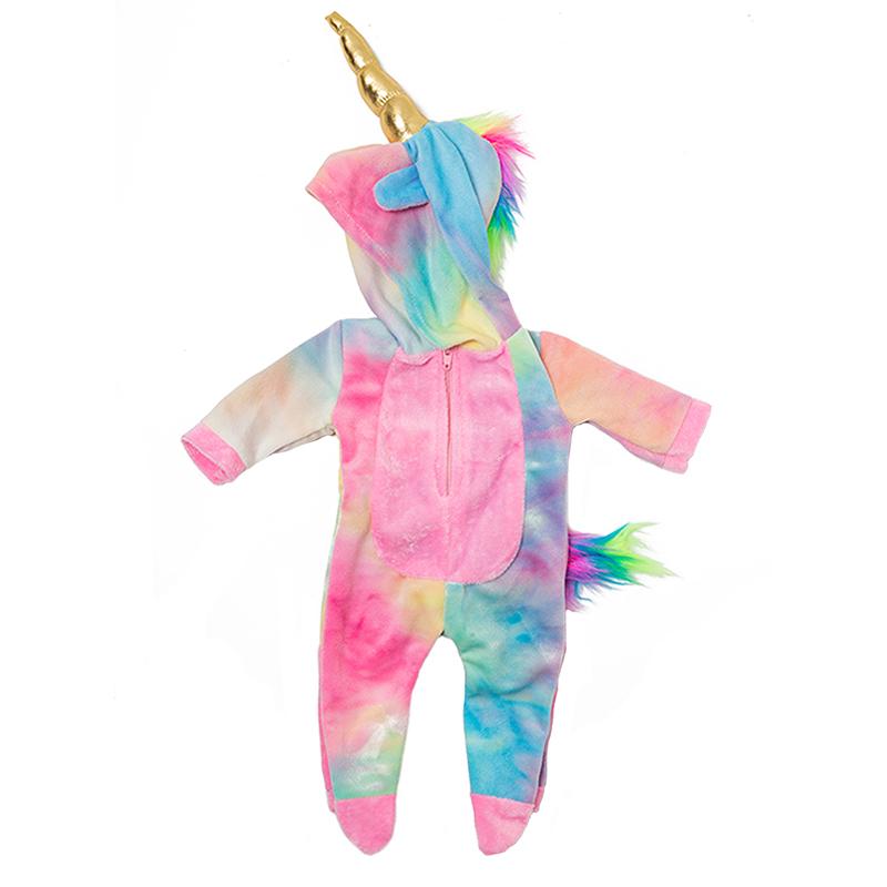 

Doll Clothes For Fit 18Inch/45cm Dolls Conjoined Unicorn Pajamas with Hat Bjd 1/4 Reborn Doll Children s Birthday Festival Gifts