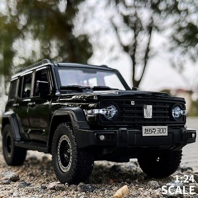 1:Modello di auto in lega 24 Tank 300 Alta simulazione Metallo pressofuso Giocattolo Veicoli fuoristrada Modello con suono e luce Collezione Regalo per bambini